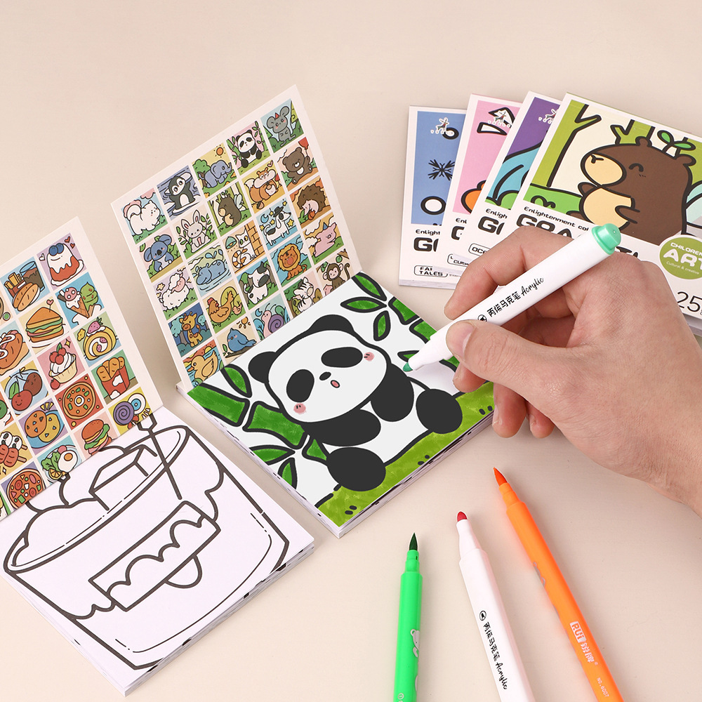Art Craft Notebook - كتاب تلوين كرتوني مفيد 25 ورقة