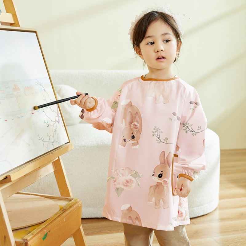 Art Craft Preschool - قميص واقٍ من الماء للأطفال بأكمام