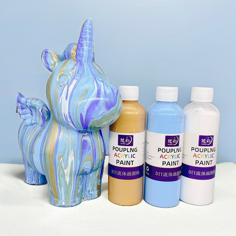 Art Craft Unicorn - مجموعة دهانات أكريليك سائل وحيد القرن
