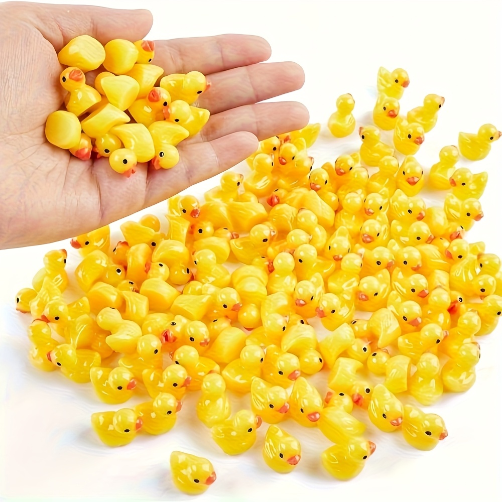 Art Craft Duck - 100 قطعة من تماثيل البط الصغيرة