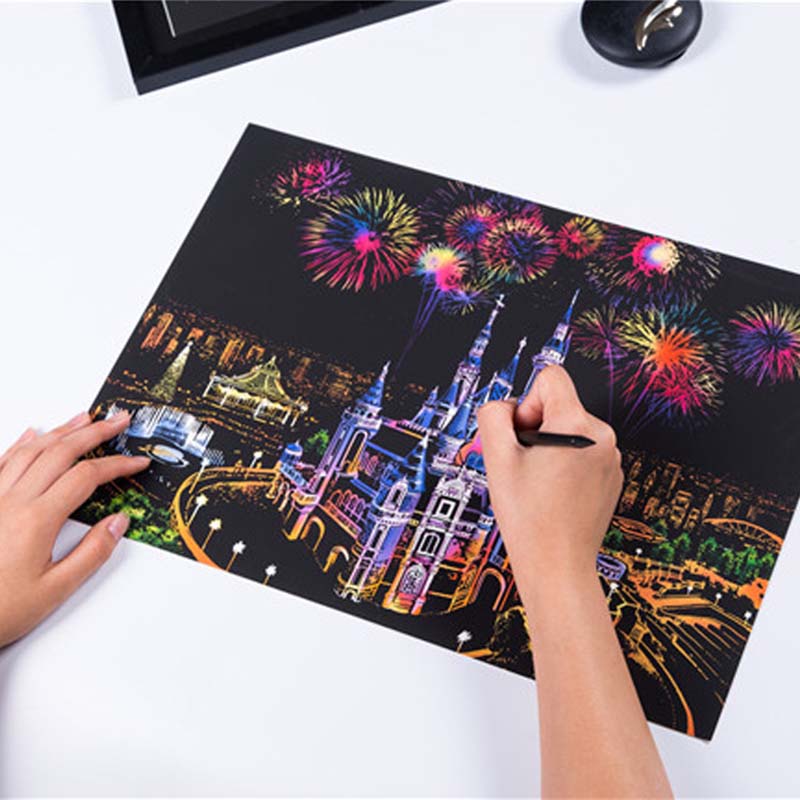 Art Craft Notebook - جديد الإبداعية ماجيك خدش الفن الحرف