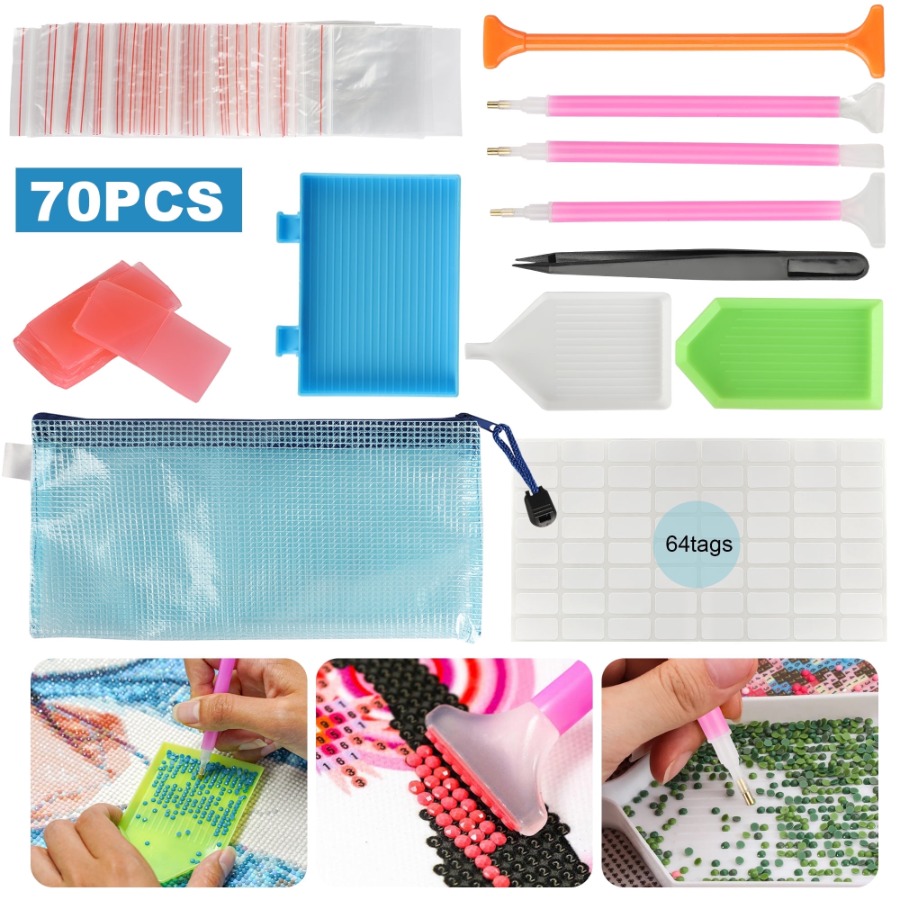 Art Craft Kits - 70 قطعة من أدوات وملحقات الرسم