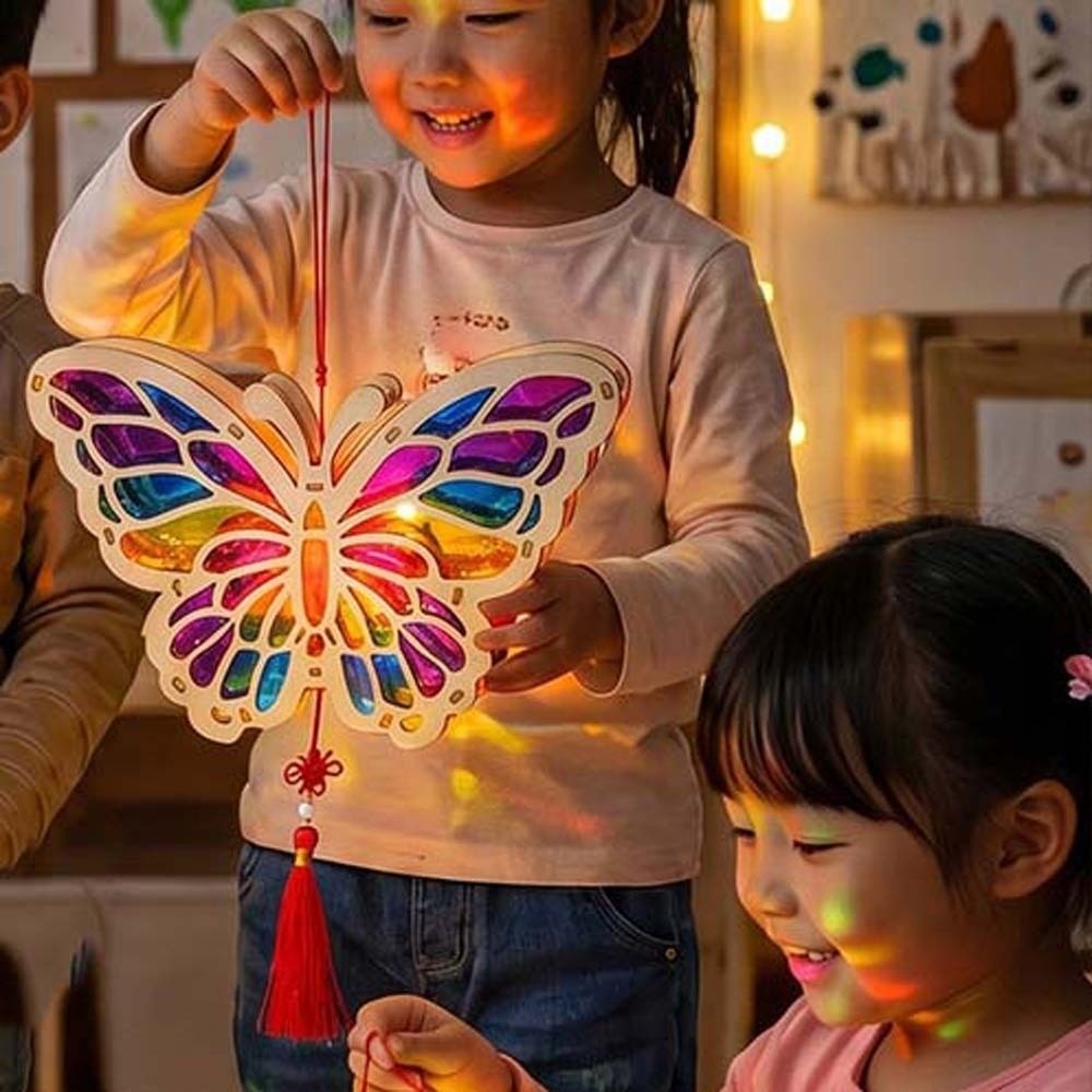 فانوس خشبي مضيء بتقنية LED، حر - مراجعة Art Craft Event وسعره