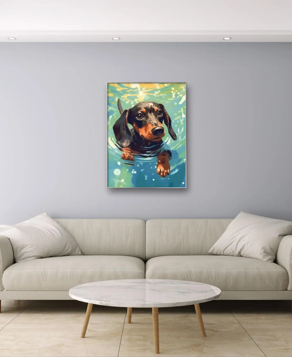 Dachshund DIY لوحة زيتية رقمية - مراجعة Art Craft Simple وسعره