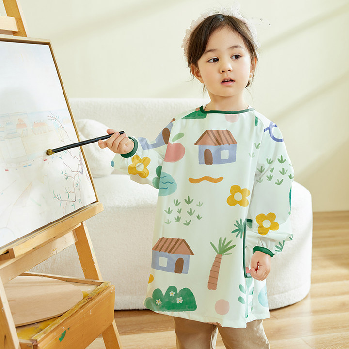 قميص واقٍ من الماء للأطفال بأك - مراجعة Art Craft Preschool وسعره