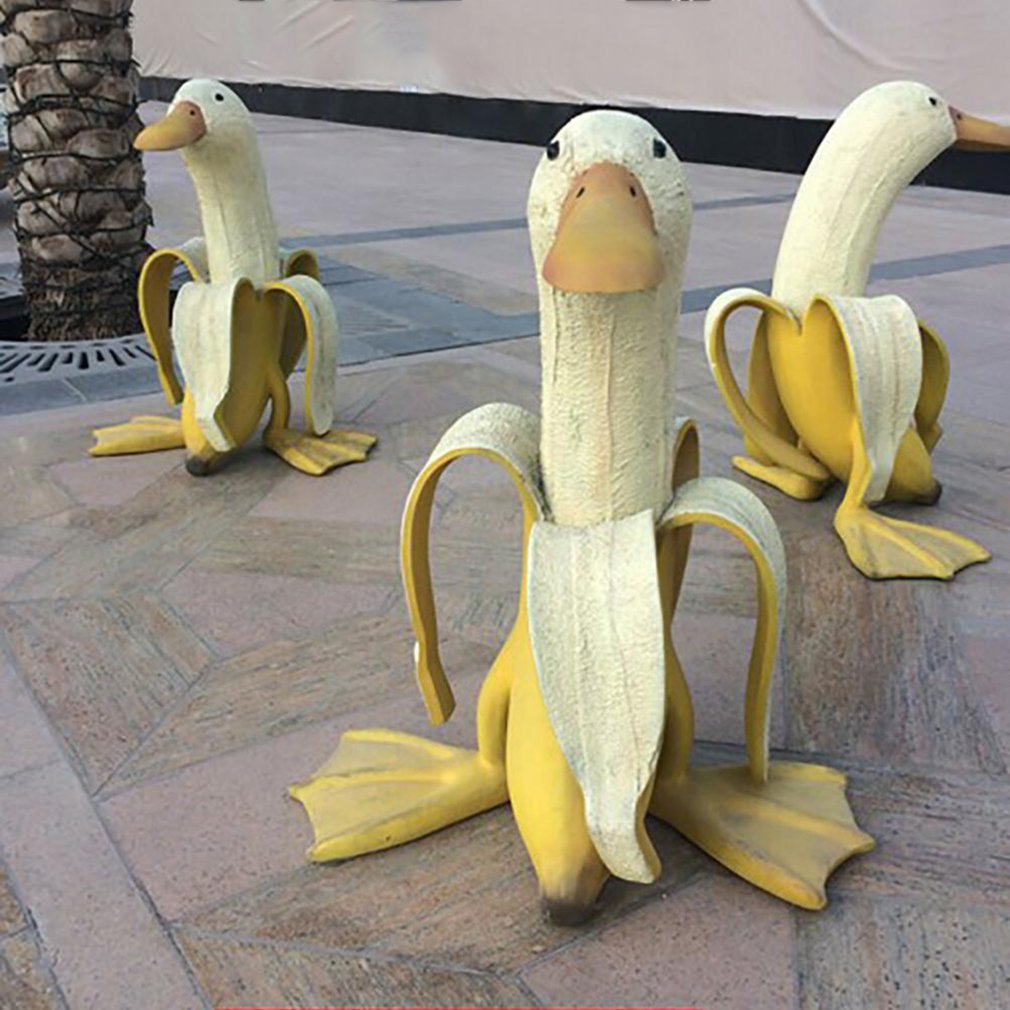 الموز بطة الإبداعية حديقة ديكو - مراجعة Art Craft Duck وسعره