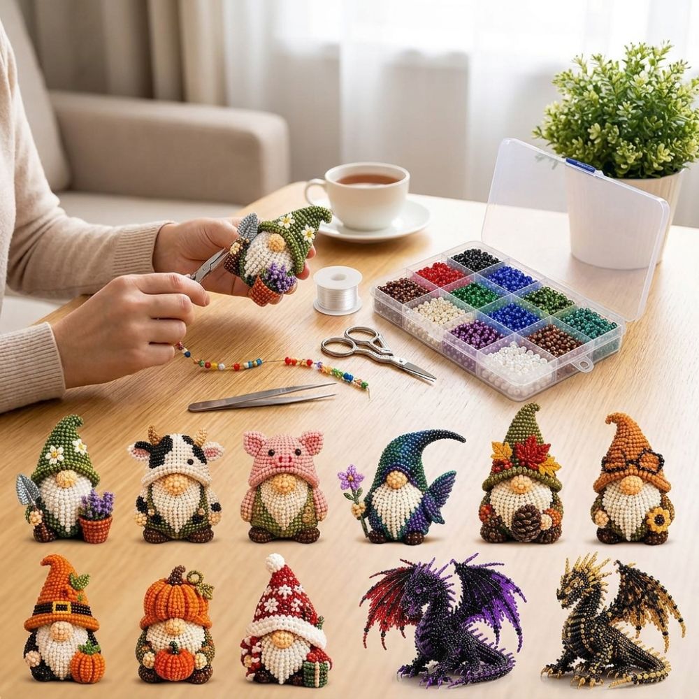 طقم خرز أنبوبي ملون ثلاثي الأب - مراجعة Art Craft Education وسعره