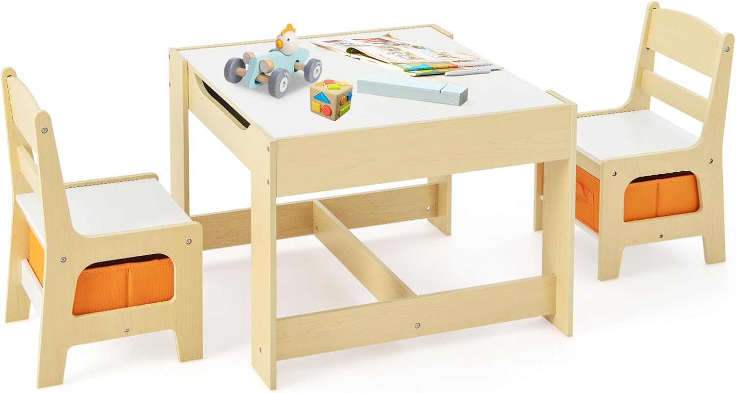 طقم طاولة وكرسي للأطفال، 3 في  - مراجعة Art Craft Toddlers وسعره