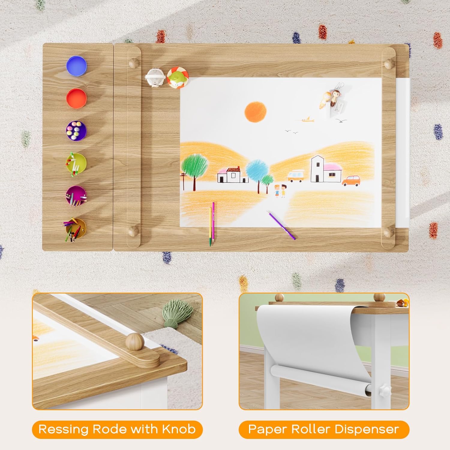 طاولة وكراسي فنية للأطفال، طاو - مراجعة Art Craft Toddlers وسعره