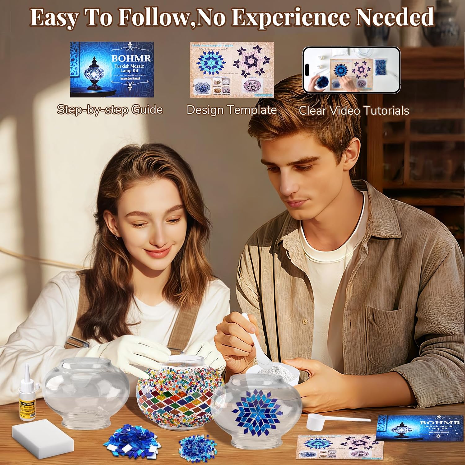 طقم صنع مصباح تركي فسيفسائي ثل - مراجعة Art Craft Kits وسعره