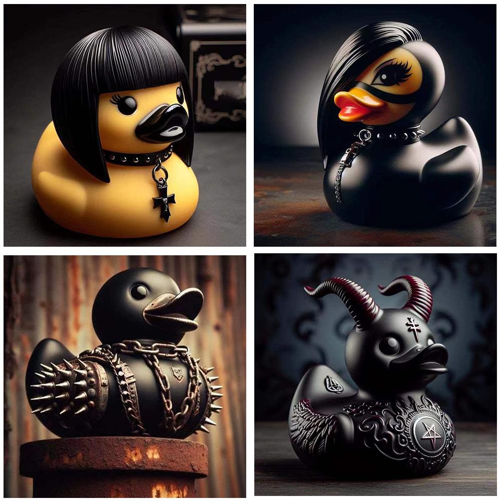 تمثال بطة الشيطان للبط الصخري  - مراجعة Art Craft Duck وسعره