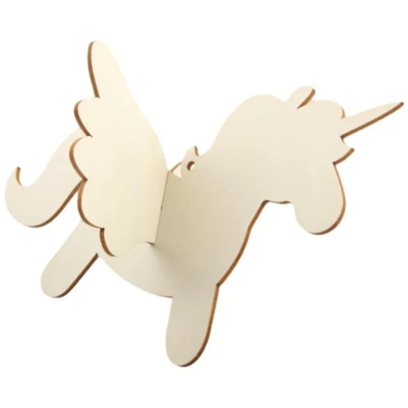 5 قطع/مجموعة زينة خشبية معلقة  - مراجعة Art Craft Unicorn وسعره