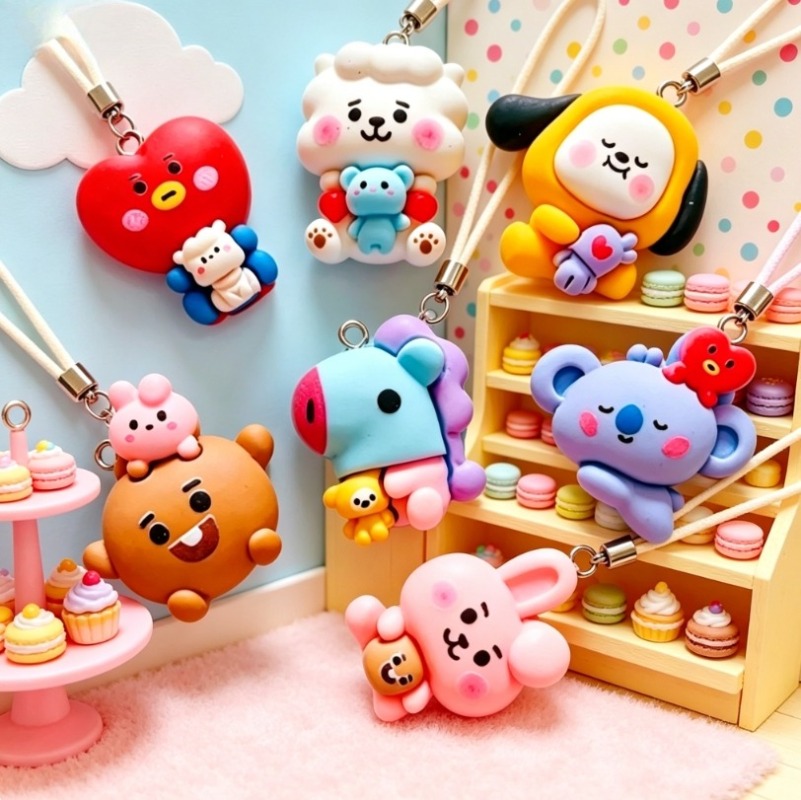 7 قطع من إكسسوارات BT21 الكرتو - مراجعة Art Craft Resin وسعره