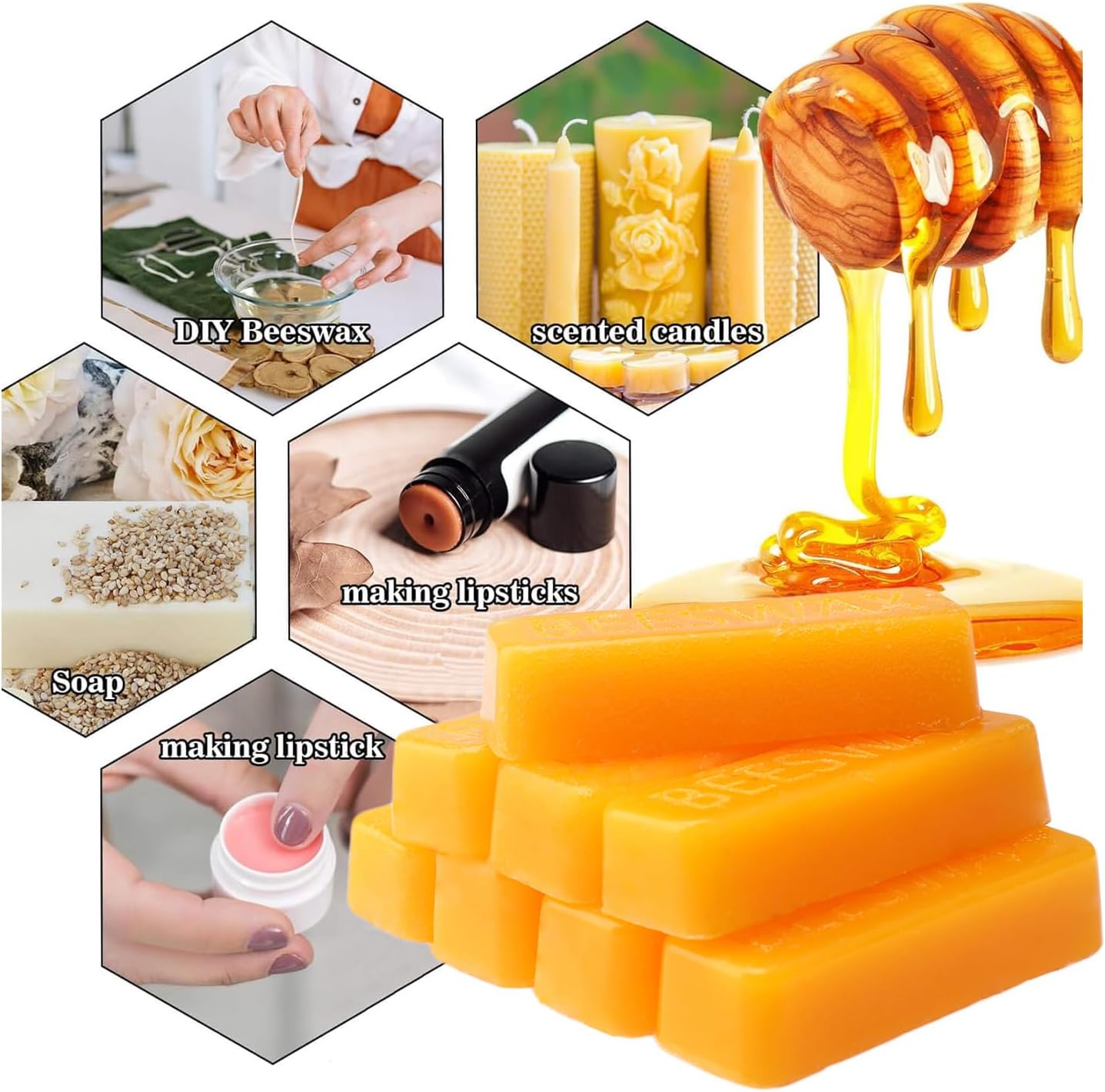 شمع العسل على شكل قوالب، شمع ل - مراجعة Candle Making Wax وسعره