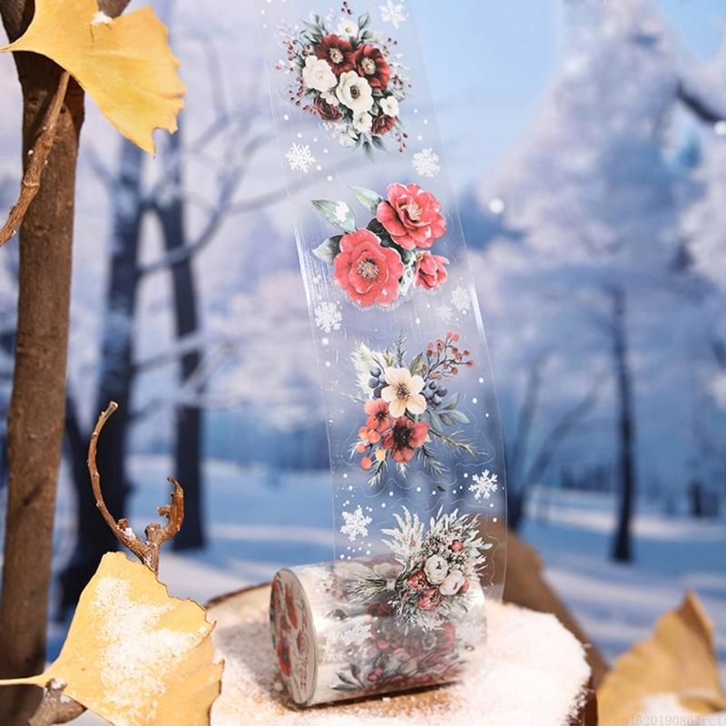 D5BB زهرة نمط ملصق مقاوم للماء - مراجعة Art Craft Notebook وسعره