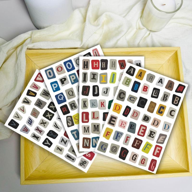 ملصقات حروف إنجليزية بتصميم عت - مراجعة Art Craft Notebook وسعره
