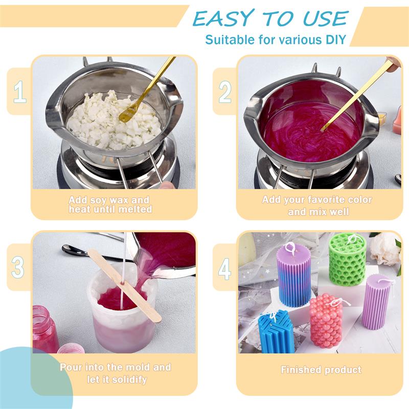 100/500 جرام/1 كجم شمع الصويا  - مراجعة Candle Making Wax وسعره