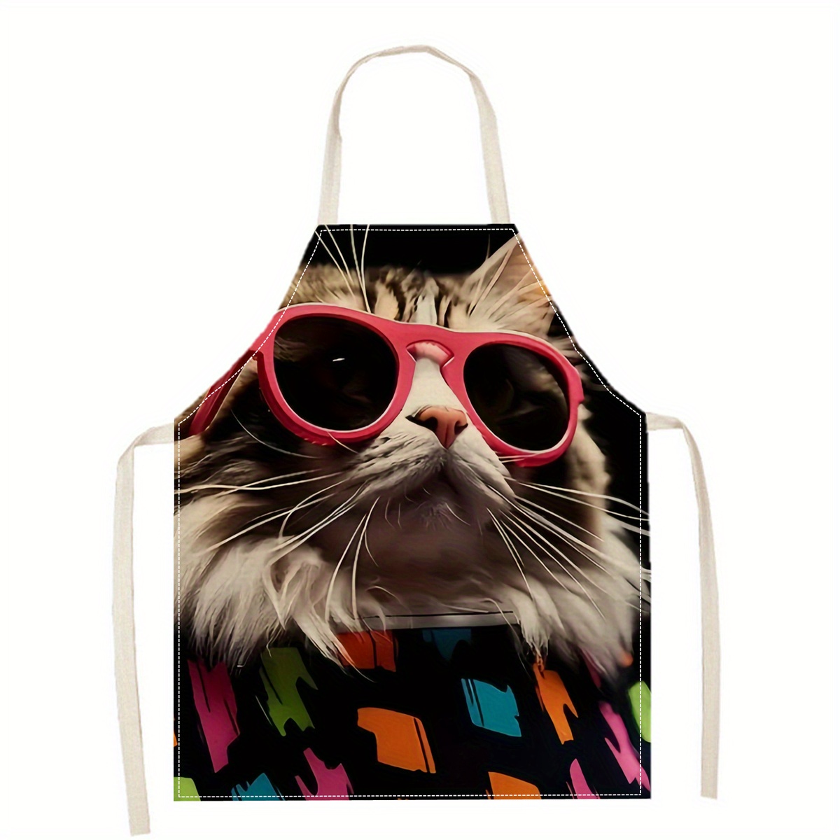 مريلة كتان بطبعة قطة مضحكة بنظ - مراجعة Art And Craft Sunglasses وسعره