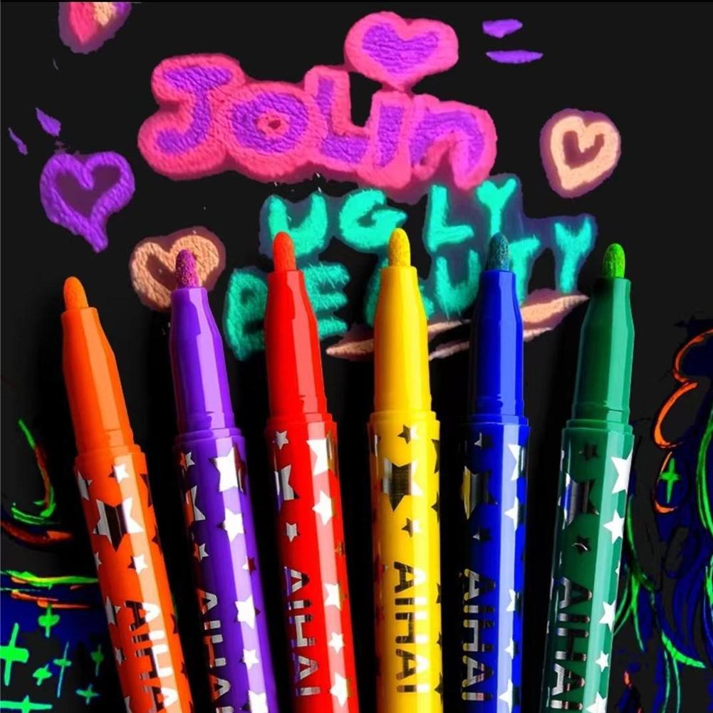 أقلام تحديد فلورسنت مضيئة في ا - مراجعة Art Craft Doodle وسعره
