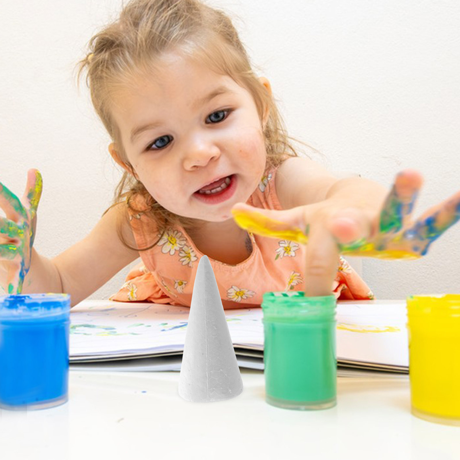 12 قطعة مخاريط رغوية 15 سنتيمت - مراجعة Art Craft Education وسعره