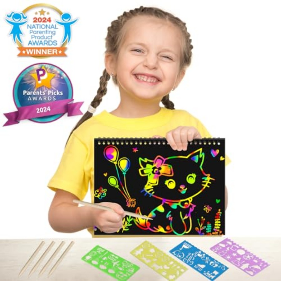 مجموعة من دفترين للرسم بالخدش  - مراجعة Art Craft Notebook وسعره