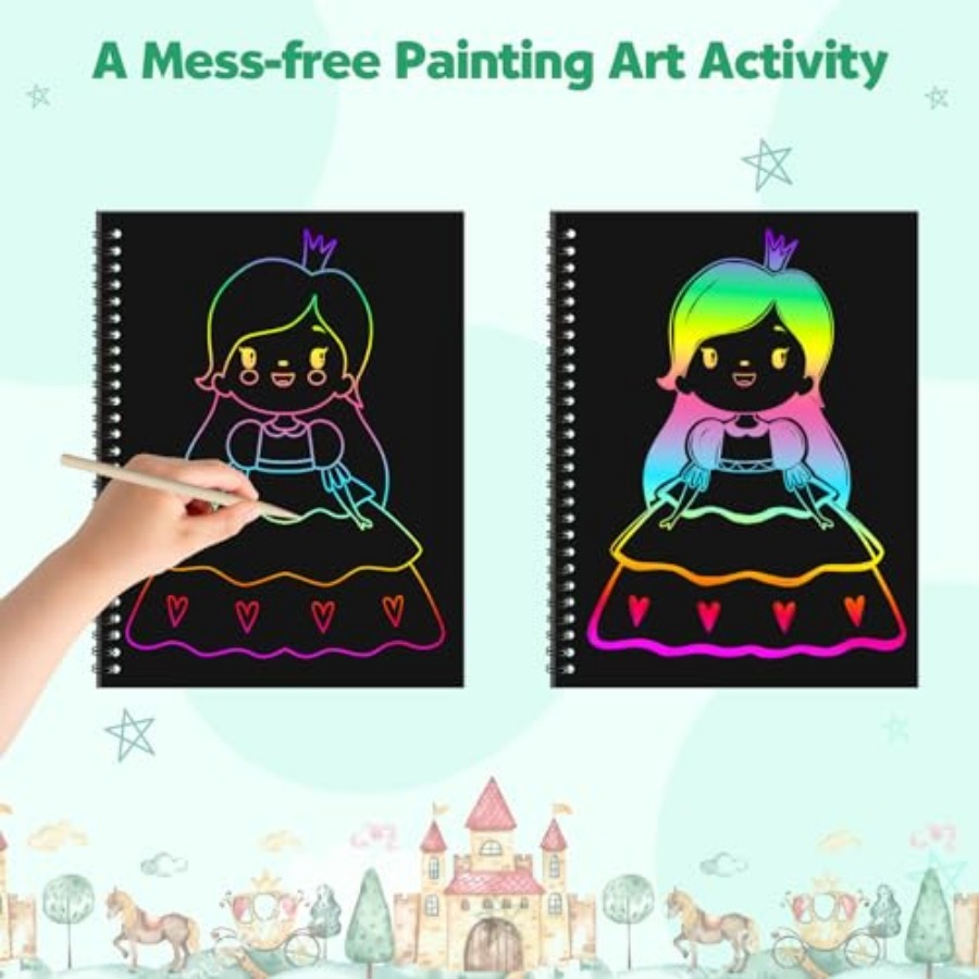 مجموعة من دفترين للرسم بالخدش  - مراجعة Art Craft Notebook وسعره
